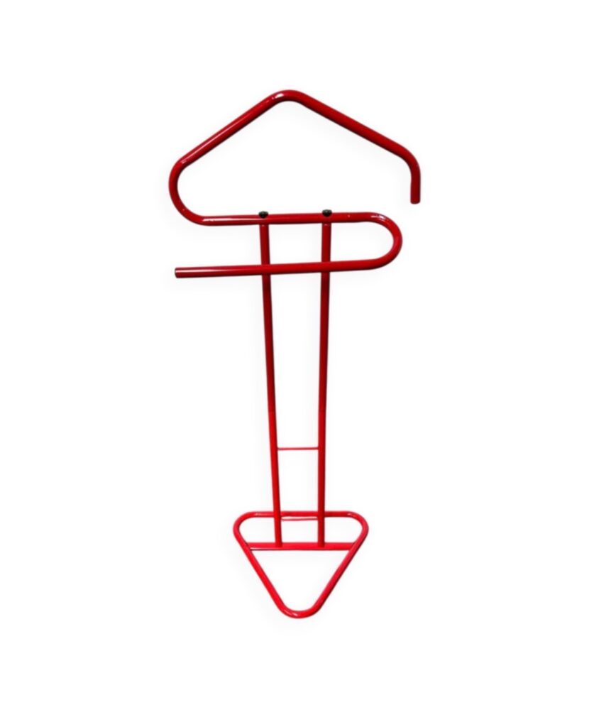 Porte vêtements métal rouge