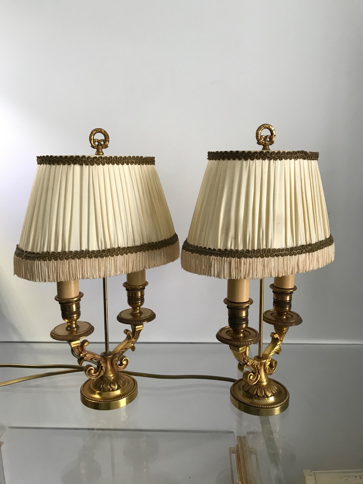 Lampes bouillotte duo