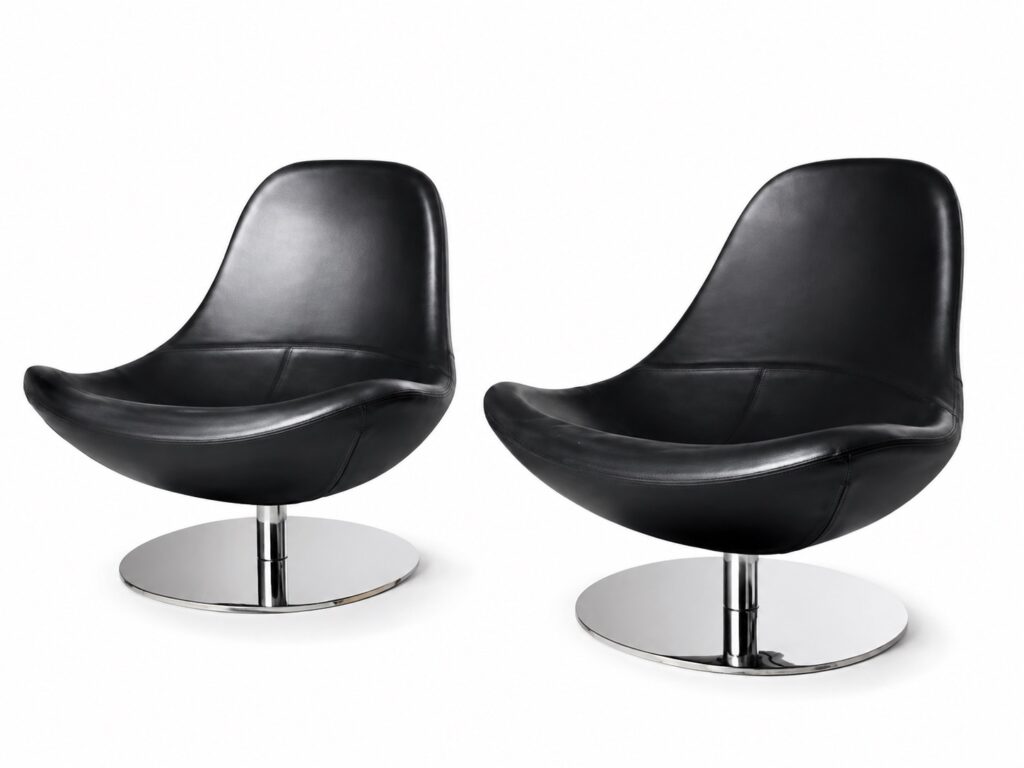 Fauteuils Ikea Tirup Cuir Noir